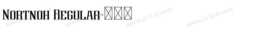 Nortnoh Regular字体转换